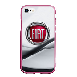 Чехол iPhone 7/8 матовый FIAT, цвет: 3D-малиновый
