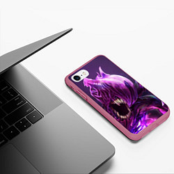 Чехол iPhone 7/8 матовый Bane, цвет: 3D-малиновый — фото 2