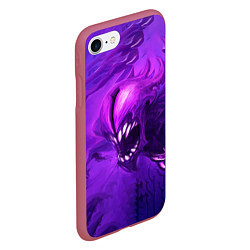 Чехол iPhone 7/8 матовый Bane Purple, цвет: 3D-малиновый — фото 2