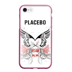 Чехол iPhone 7/8 матовый Placebo, цвет: 3D-малиновый