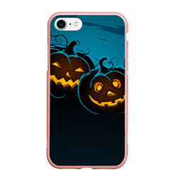Чехол iPhone 7/8 матовый Halloween3, цвет: 3D-светло-розовый