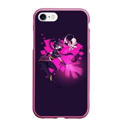 Чехол iPhone 7/8 матовый Lanaya Anime, цвет: 3D-малиновый