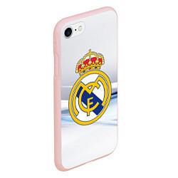Чехол iPhone 7/8 матовый Реал Мадрид, цвет: 3D-светло-розовый — фото 2