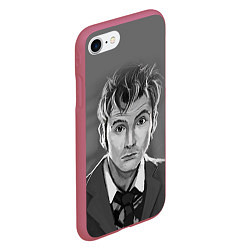 Чехол iPhone 7/8 матовый Doctor Who: fun-art, цвет: 3D-малиновый — фото 2