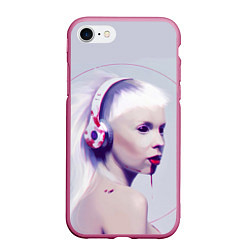 Чехол iPhone 7/8 матовый Die Antwoord: Wild Eyes, цвет: 3D-малиновый