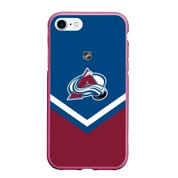 Чехол iPhone 7/8 матовый NHL: Colorado Avalanche