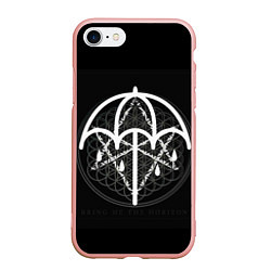 Чехол iPhone 7/8 матовый BMTH: Rain Symbol, цвет: 3D-светло-розовый