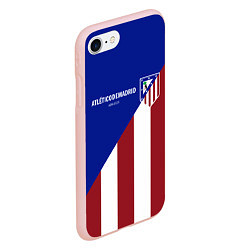 Чехол iPhone 7/8 матовый FC Atletico Madrid, цвет: 3D-светло-розовый — фото 2