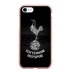 Чехол iPhone 7/8 матовый Tottenham Hotspur, цвет: 3D-светло-розовый