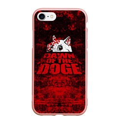 Чехол iPhone 7/8 матовый Dawn of the Doge, цвет: 3D-светло-розовый