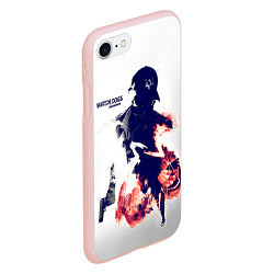 Чехол iPhone 7/8 матовый Watch Dogs 2, цвет: 3D-светло-розовый — фото 2