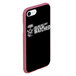 Чехол iPhone 7/8 матовый Watch Dogs 2, цвет: 3D-малиновый — фото 2