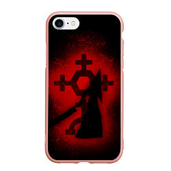 Чехол iPhone 7/8 матовый Silent Hill: Dark Faith, цвет: 3D-светло-розовый