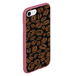 Чехол iPhone 7/8 матовый Арабика, цвет: 3D-малиновый — фото 2
