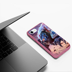 Чехол iPhone 7/8 матовый Volibear, цвет: 3D-малиновый — фото 2