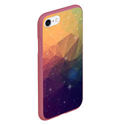 Чехол iPhone 7/8 матовый Polygon Star, цвет: 3D-малиновый — фото 2