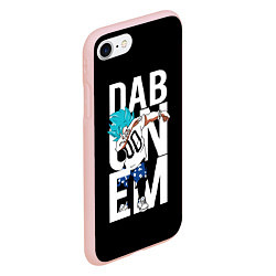 Чехол iPhone 7/8 матовый Super God Dab, цвет: 3D-светло-розовый — фото 2