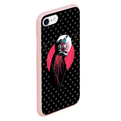 Чехол iPhone 7/8 матовый Космическая дама, цвет: 3D-светло-розовый — фото 2