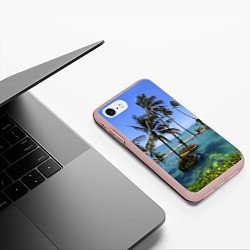 Чехол iPhone 7/8 матовый Таиланд, цвет: 3D-светло-розовый — фото 2