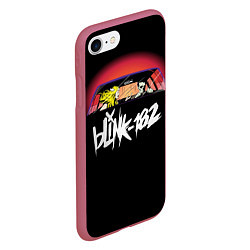 Чехол iPhone 7/8 матовый Blink-182, цвет: 3D-малиновый — фото 2