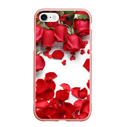 Чехол iPhone 7/8 матовый Сильные чуства, цвет: 3D-светло-розовый