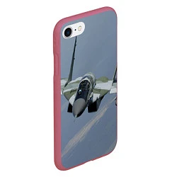 Чехол iPhone 7/8 матовый MiG-29SMT, цвет: 3D-малиновый — фото 2