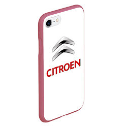 Чехол iPhone 7/8 матовый Сitroen, цвет: 3D-малиновый — фото 2