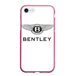 Чехол iPhone 7/8 матовый Bentley, цвет: 3D-малиновый