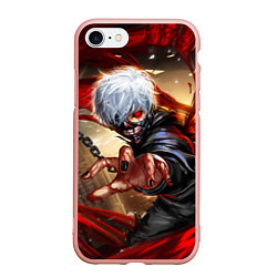 Чехол iPhone 7/8 матовый Blood, цвет: 3D-светло-розовый