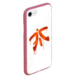 Чехол iPhone 7/8 матовый Fnatic: White collection, цвет: 3D-малиновый — фото 2