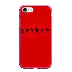 Чехол iPhone 7/8 матовый DM: Red Spirit, цвет: 3D-малиновый