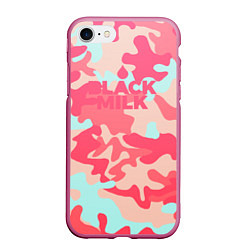 Чехол iPhone 7/8 матовый Black Milk: pink, цвет: 3D-малиновый