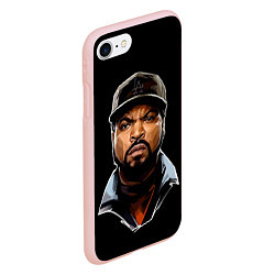 Чехол iPhone 7/8 матовый Ice Cube, цвет: 3D-светло-розовый — фото 2