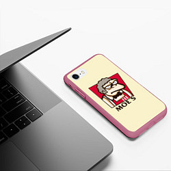 Чехол iPhone 7/8 матовый Moe's KFC, цвет: 3D-малиновый — фото 2