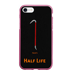 Чехол iPhone 7/8 матовый Half-Life: Valve's, цвет: 3D-малиновый