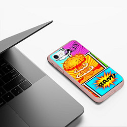 Чехол iPhone 7/8 матовый Pop Art, цвет: 3D-светло-розовый — фото 2