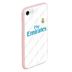 Чехол iPhone 7/8 матовый Real Madrid, цвет: 3D-светло-розовый — фото 2