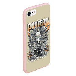 Чехол iPhone 7/8 матовый Pantera: Wild Goat, цвет: 3D-светло-розовый — фото 2