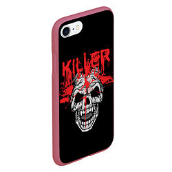 Чехол iPhone 7/8 матовый Killer, цвет: 3D-малиновый — фото 2