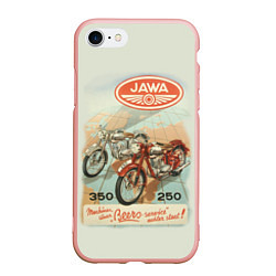 Чехол iPhone 7/8 матовый JAWA, цвет: 3D-светло-розовый