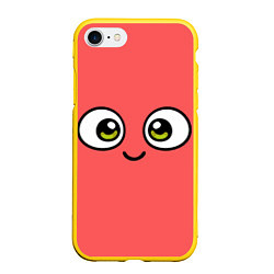 Чехол iPhone 7/8 матовый Эмодзи / Смайл, цвет: 3D-желтый