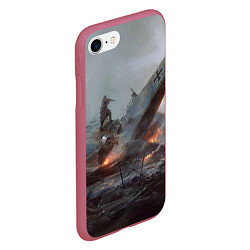 Чехол iPhone 7/8 матовый Battlefield: Plan A, цвет: 3D-малиновый — фото 2