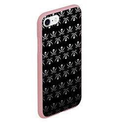 Чехол iPhone 7/8 матовый Пиратский pattern, цвет: 3D-баблгам — фото 2