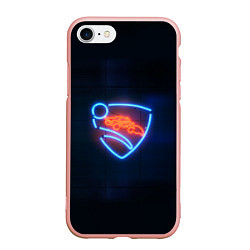 Чехол iPhone 7/8 матовый Rocket League, цвет: 3D-светло-розовый