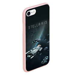 Чехол iPhone 7/8 матовый Stellaris, цвет: 3D-светло-розовый — фото 2