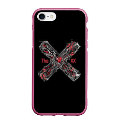 Чехол iPhone 7/8 матовый The XX, цвет: 3D-малиновый