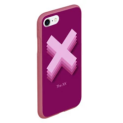 Чехол iPhone 7/8 матовый The XX: Purple, цвет: 3D-малиновый — фото 2