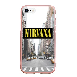 Чехол iPhone 7/8 матовый Nirvana City, цвет: 3D-светло-розовый