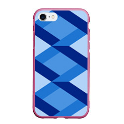 Чехол iPhone 7/8 матовый Линий геометрия, цвет: 3D-малиновый