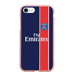 Чехол iPhone 7/8 матовый FC PSG: Original, цвет: 3D-светло-розовый